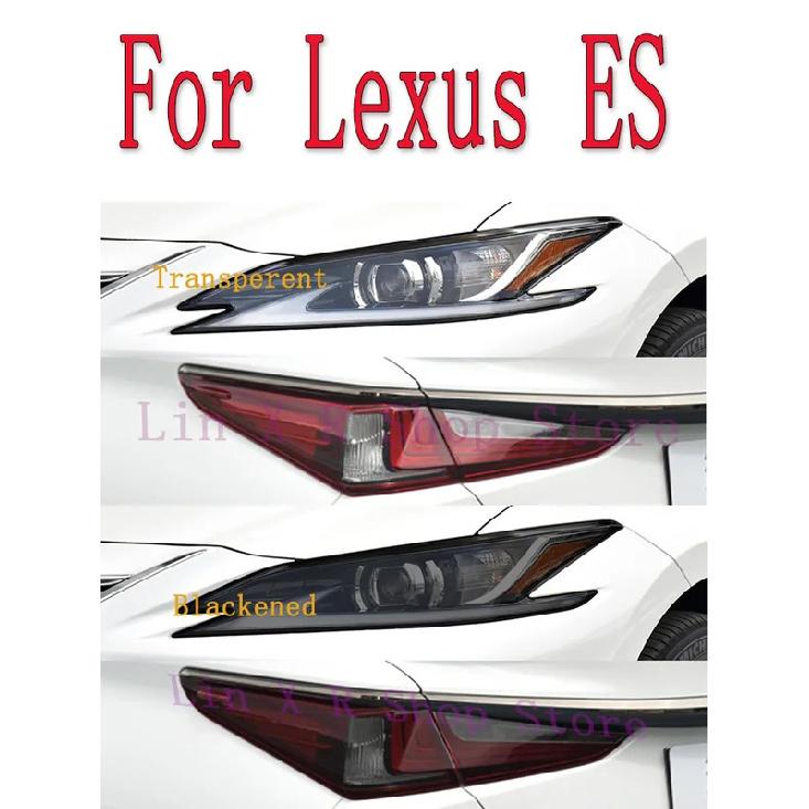 For Lexus ES 300H 2018- Car Exterior Headlight Anti-scratch Front Lamp Tint TPU Protective Film Repair Accessories Sticker