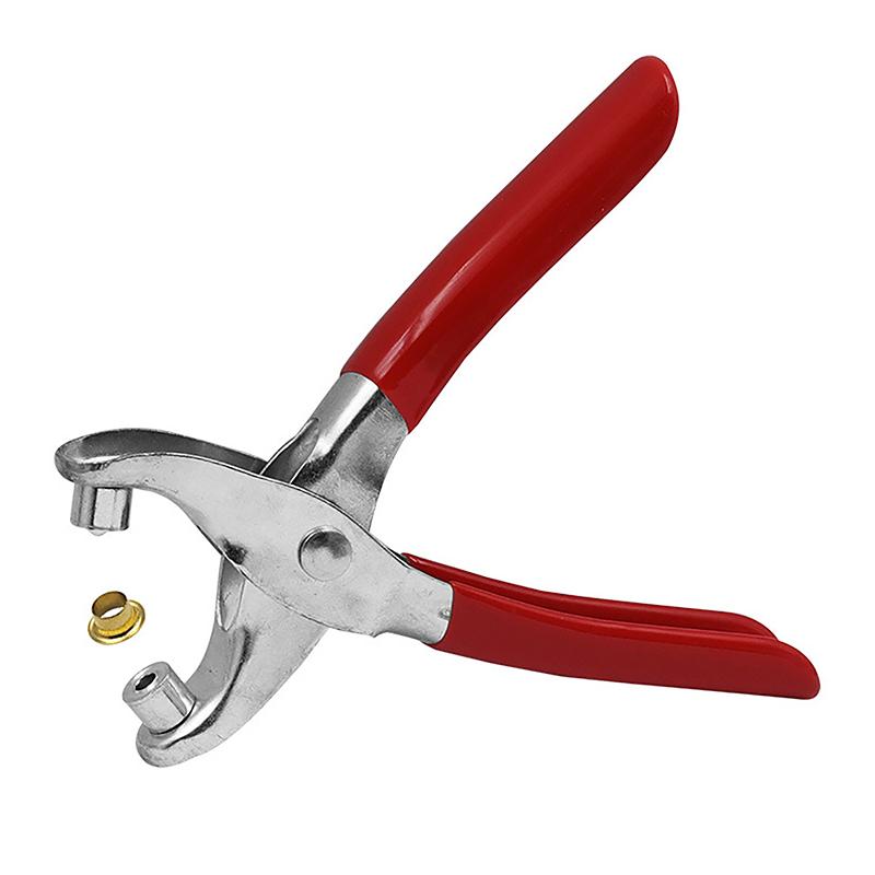 Eyelet Hole Punching Pliers Kit Shoe Holes Rivet Pliers For Punching Binding With 4Mm Button 28-40Pcs