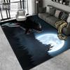 Ковер с волком, 3D напольный коврик с животными для ванной комнаты, большой фланелевой ковер, мебель для гостиной, спальни, ковер для гостиной, прикроватный коврик