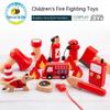 Детский игровой домик «Пожарный», ролевой игрушечный набор, деревянная имитация детского сада, пожаротушения, пожарная машина