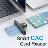 USB-C IC Смарт-кардридер для Банковской карты ID-карты Портативный Type-C Адаптер для SIM-карты для Телефона Ноутбука ПК Подача Налогов Cac