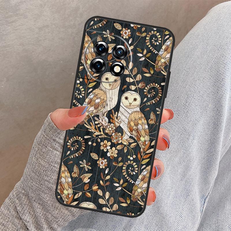 Cartoon Owl Cover For OnePlus Nord CE 4 2 3 Lite N10 N20 N30 OnePlus 13 12 11 10 Pro 12R 13R 10T 8T Case