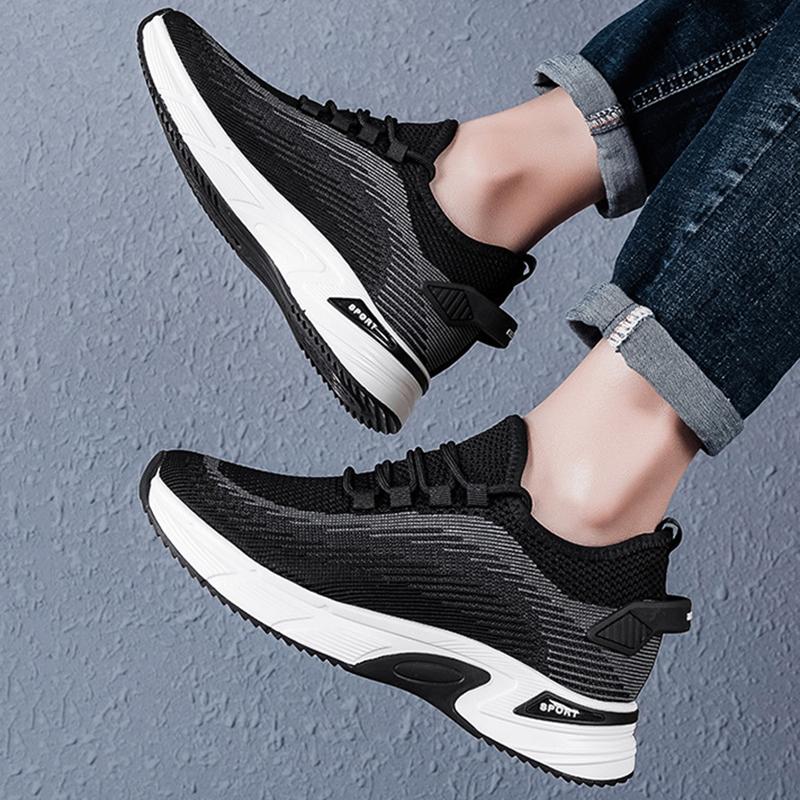 Новые мужские кроссовки для увеличения роста, повседневные кроссовки, летние сетчатые дышащие кроссовки для увеличения роста, удобная мягкая подошва из сетки, нескользящая мужская обувь