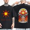 Футболка Dark Souls Praise The Sun Мужская Женская Харадзюку С круглым вырезом Летние Повседневные Рубашки Популярная Мода Удобные Футболки