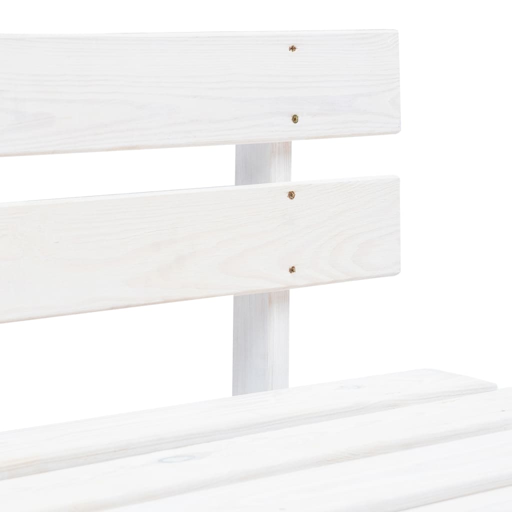 Outdoor Center Sofa Pallet Design Pressure Treated Pine Wood White