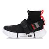 Li Ning Wu Dao 2 Buckle Up High-Top Lifestyle Casual Shoes Женская обувь Черный Красный AGBP052-1
