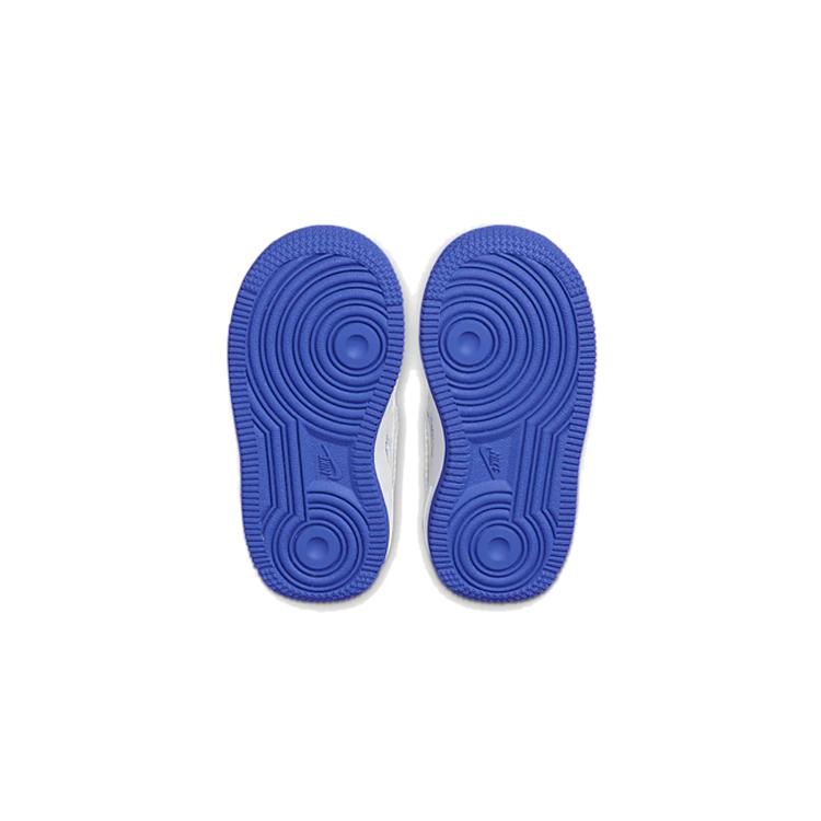 Nike Air Force 1 Air Force 1 Force 1 '07 More Than QS Leather Abrasion Resistant Low top Toddler Shoes Blue White CQ4562-100