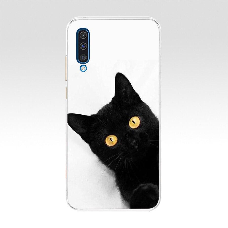 Чехол для Samsung Galaxy A50 A 50, цветной защитный чехол с принтом кота, мягкие силиконовые чехлы из ТПУ для Galaxy A50, Fundas Coque Capa