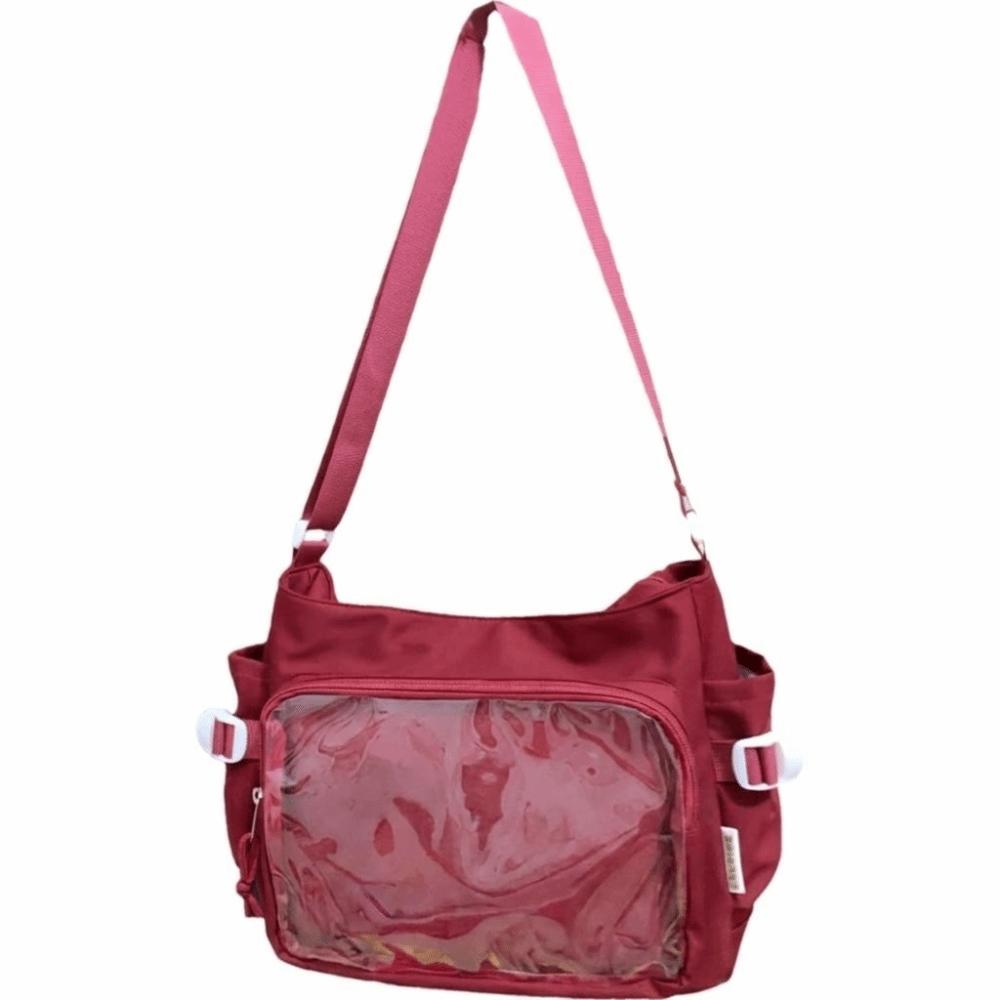 Japanese Style Transparent Itabag Large Capacity Lolita Handbag Portable Canvas Tote Bag Girls