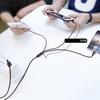 1 Вход 3/4/5 Выходов USB на Micro USB Кабель для зарядки Нейлоновая оплетка Шнур питания Поддержка быстрой зарядки для телефона Планшетов