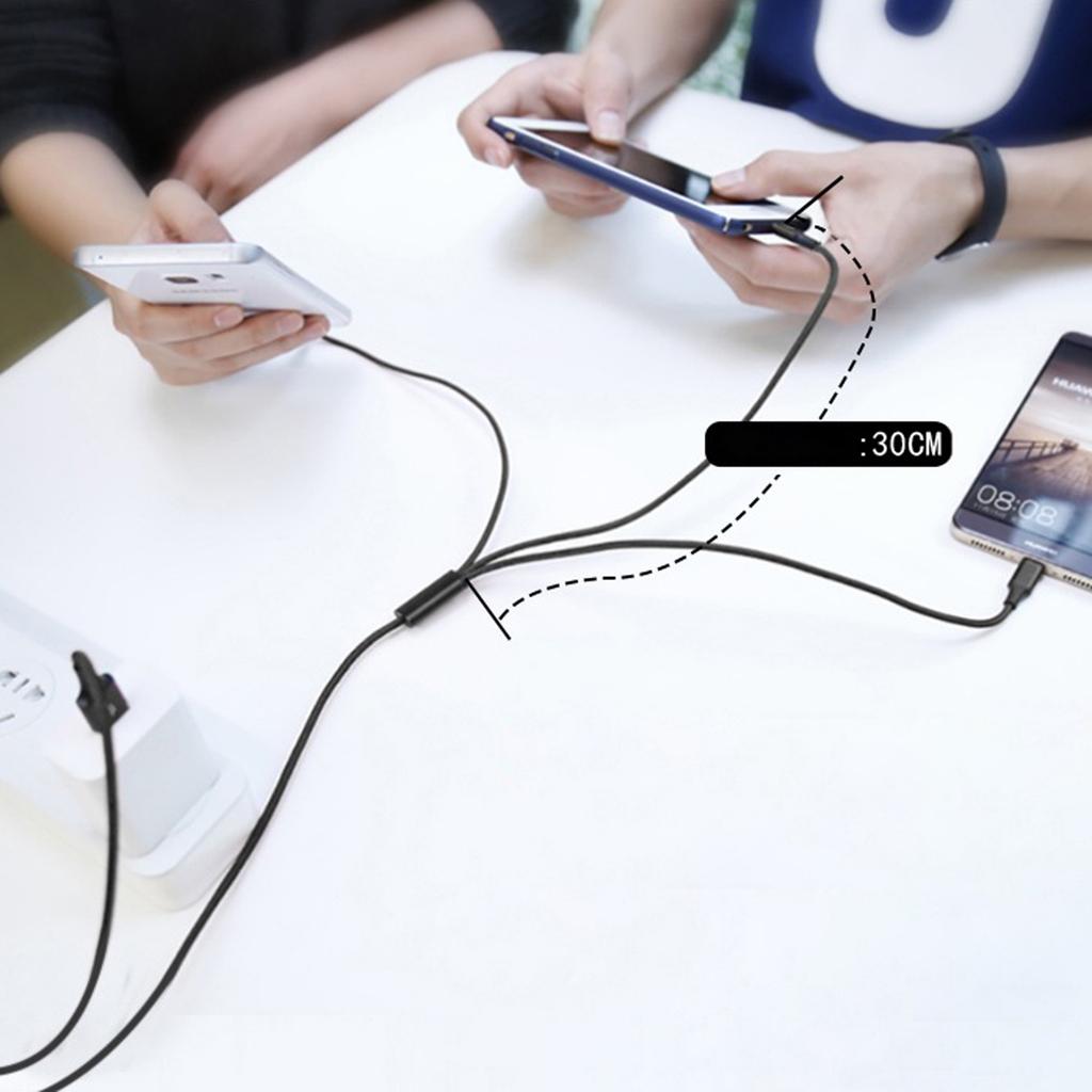 1 Вход 3/4/5 Выходов USB на Micro USB Кабель для зарядки Нейлоновая оплетка Шнур питания Поддержка быстрой зарядки для телефона Планшетов