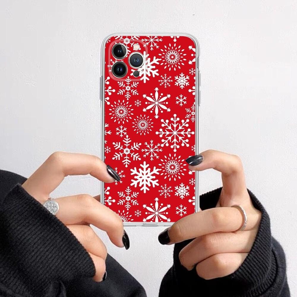 Merry Chrismas Phone Case for iPhone 16 15 8 7 6 6S Plus X SE XR XS 14 11 12 13 Mini Pro Max Mobile Case