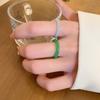 Plastic Resin Ring Transparent Korean Style Accessories French Finger Ring  Women