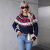 Autumn and Winter Women's Sweater Christmas Tree Printed Pullover Fashion Sweater