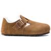 Birkenstock London Shearling Suede Leather Narrow Fit 'Tea' 1014963