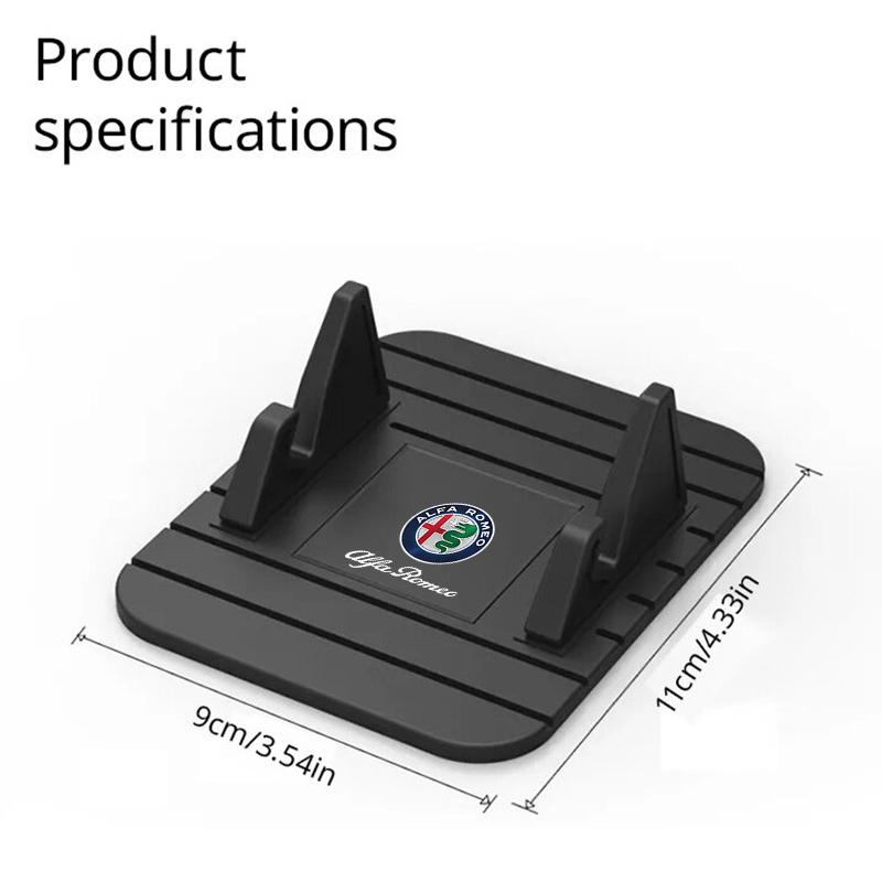 For Alfa Romeo Silicone Car Phone Holder Phone Anti-slip Mount Stand GPS Bracket For Alfa Romeo Giulia Stelvio Giulietta 156 159