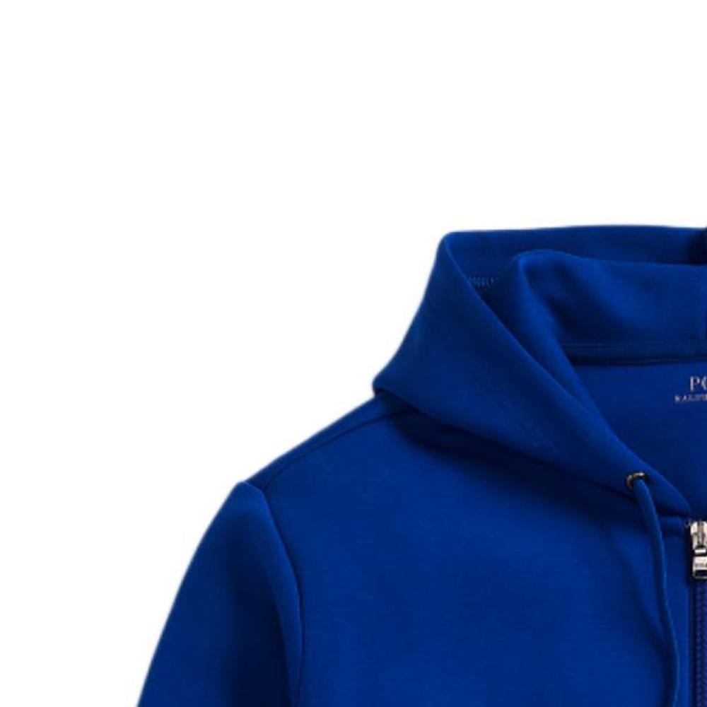 Polo Ralph Lauren Ss23 Solid Color Logo Embroidered Zip-Up Hoodie Men Hoodies Blue MNPOKNI16822726-400
