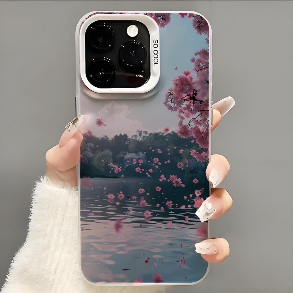 Восточная вишня сакура Чехол для телефона Чехол для телефона Для iPhone 14 16 15 11 12 13 Pro Max Mini Plus Ударопрочный чехол