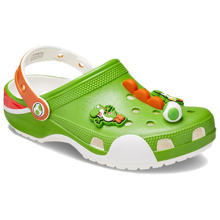 Crocs Классические клоги Yoshi Унисекс Клоги Зеленые 212136