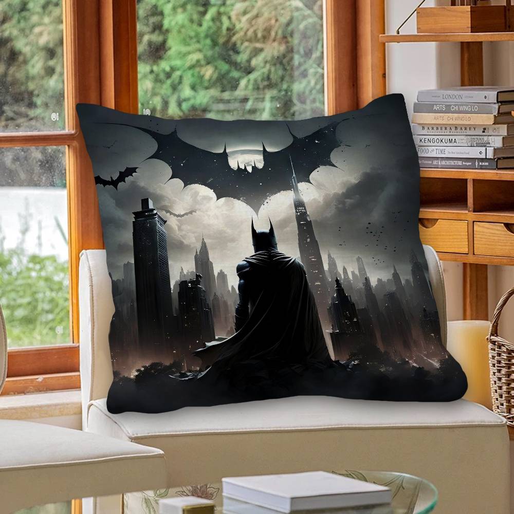 Veranda BBatmans Custom Cartoon Decorative Room Aesthetics Pillow Case Home Decor Bedroom Sofa Bed Couch Pillow Cover x
