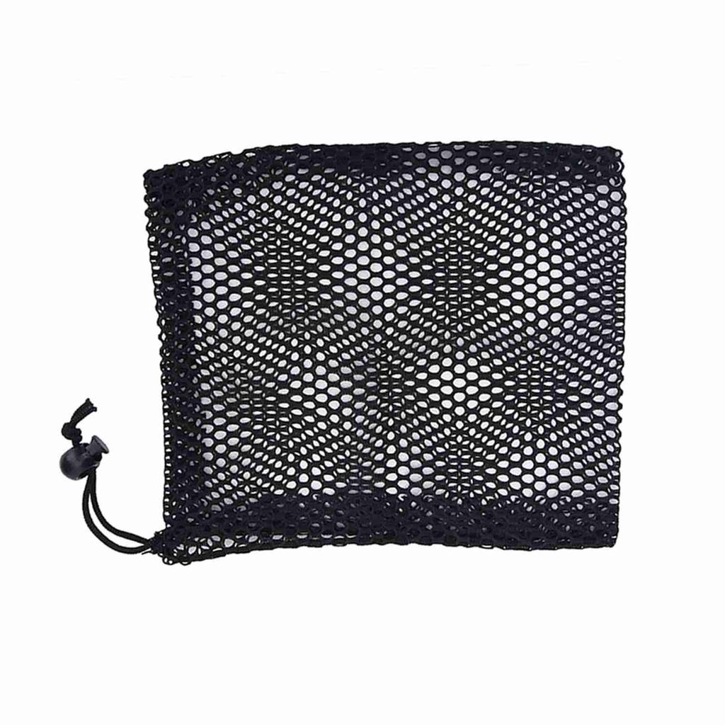 Черный нейлоновый сетчатый мешочек с завязками для мячей для гольфа, сумка для хранения (M)