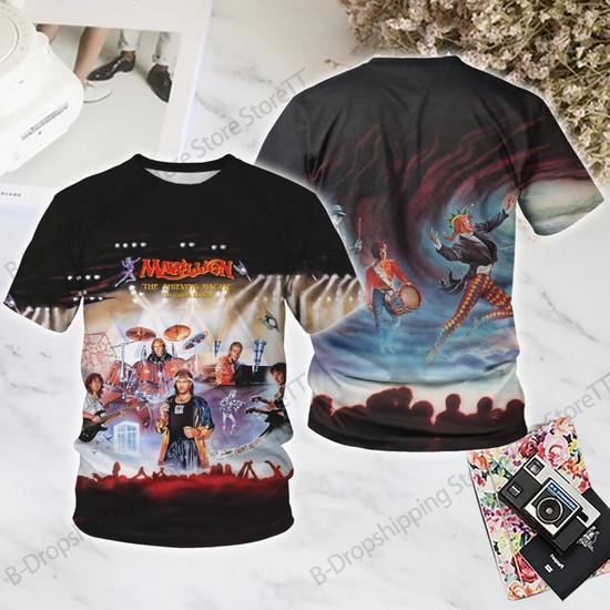 Rock T Shirt Marillion Band 3D Print T-Shirt Men Women Fashion Casual Oversized Short Sleeve Tops Tees Pain Tour 2025 Clothes