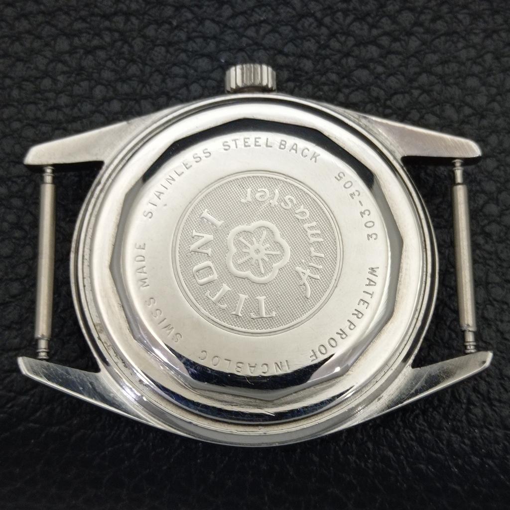 Б/У TITONI AIRMASTER TITOFLEX ШВЕЙЦАРСКИЕ МУЖСКИЕ ЧАСЫ С БИРЮЗОВЫМ ЦИФЕРБЛАТОМ a432180-2 R110-a432180