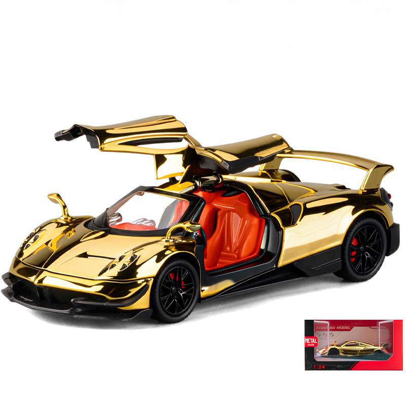 1:24 Pagani Huayra Dinastia BC Суперкар Сплав Гальваника Модель Спортивного Автомобиля Металл Автомобили Модель Гоночной Машины на Трассе Звук Свет