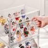 1pc Three Layer Acrylic Display Rack Transparent Ladder Handmade Anime Car Model Blind Box Storage Box Jewelry Sorting Box