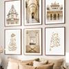 Islam Mosque Facade Quran Calligraphy Wall Art Canvas Painting Nordic Posters And Print Home Decoration Pictures For Living Room