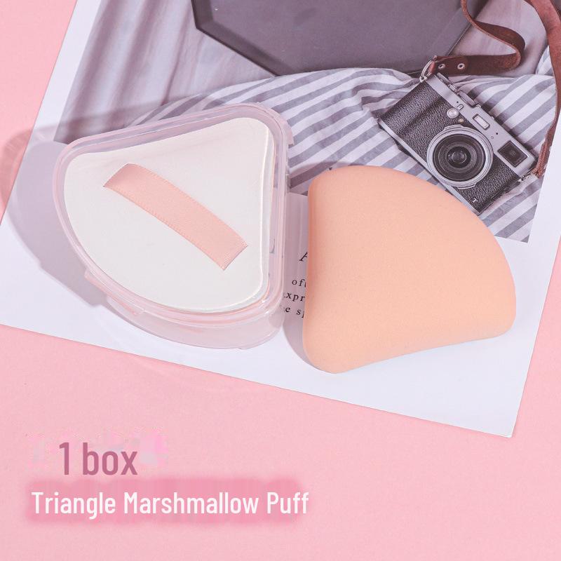 Пуховка для пудры-кушона двойного назначения с коробкой для хранения