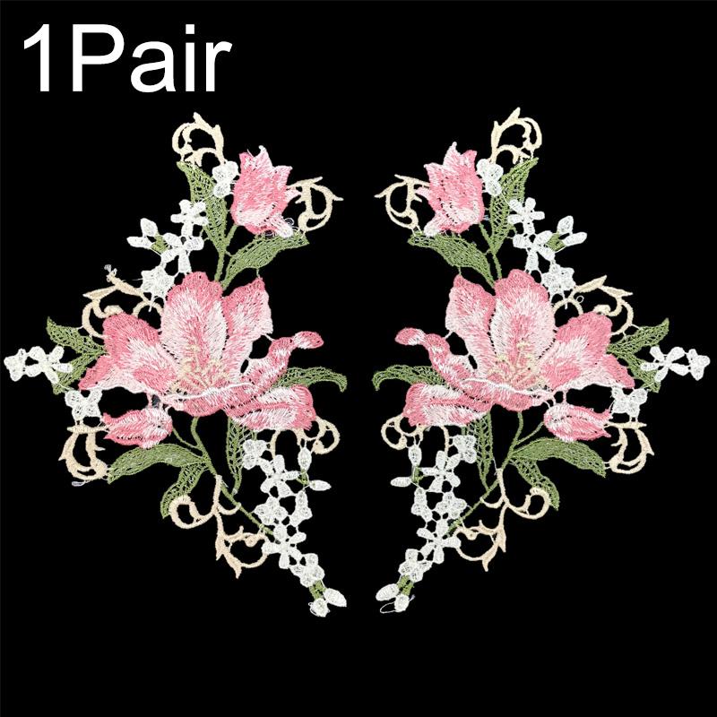 1 пара платье вышитые модные вышитые наклейки тканевые наклейки нижнее белье грудь цветок шитье своими руками полиэстер цветок аппликация