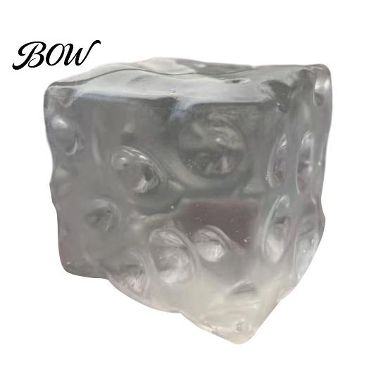 Stress Reduction Toy Shapeable Cheese Cube Squeeze Toy, Anxiety Relief Block Sensory Shape Fake Pinch Home Office Relaxation Tool