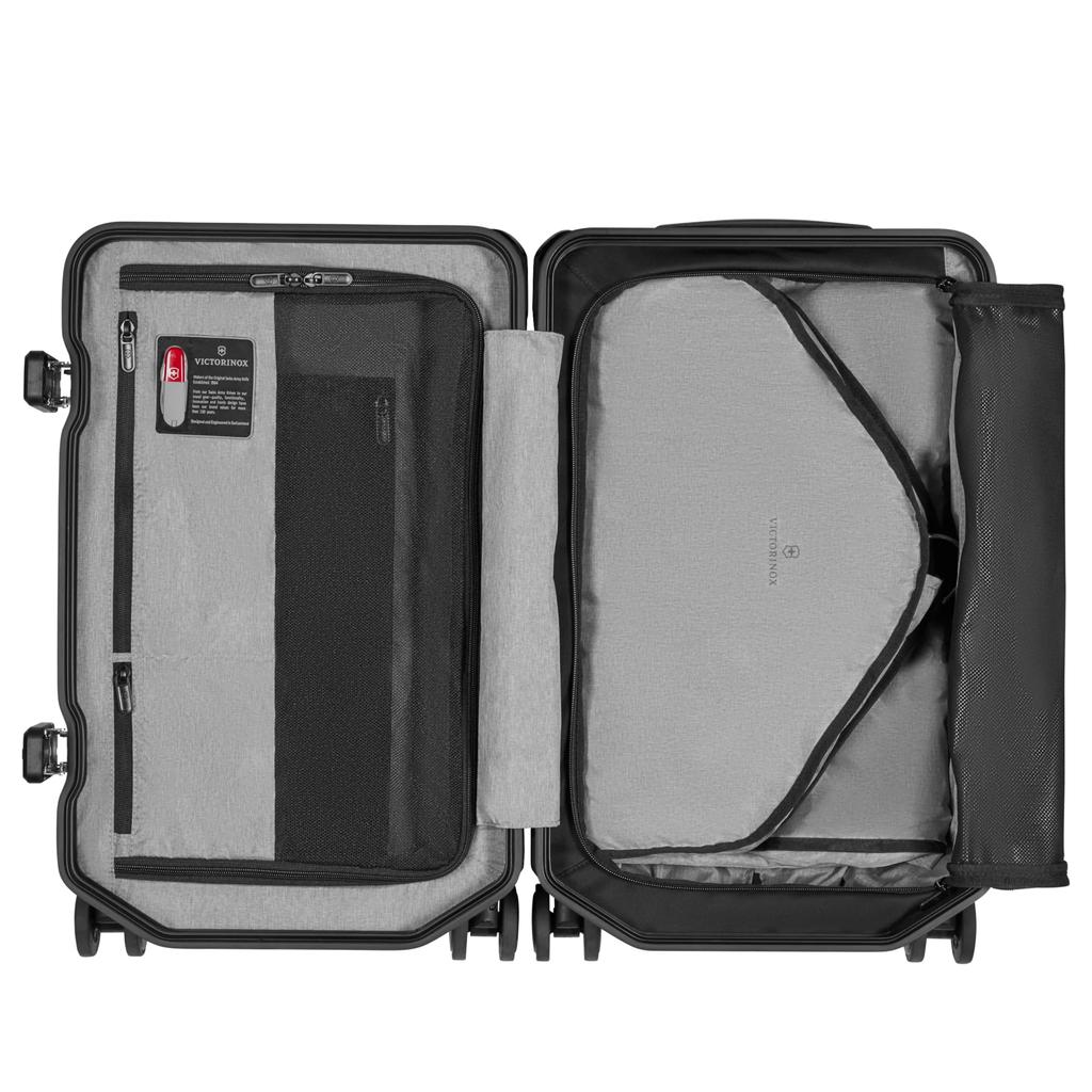 Victorinox Frequent Flyer Durable Aluminum Frame and Tough Polycarbonate with Hard Business Business International TSA Dual Black Lexicon-Frame