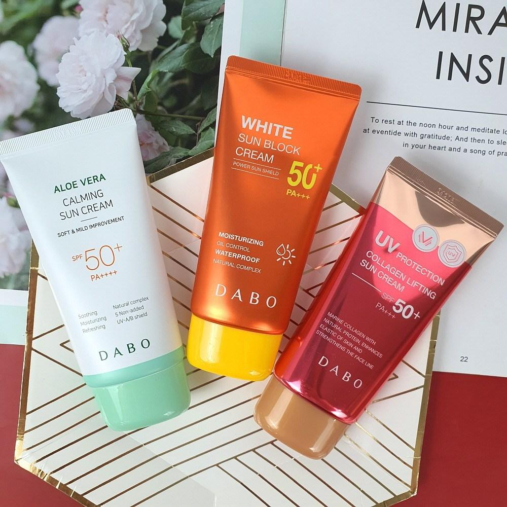 DABO Солнцезащитный крем с коллагеном и эластином 70 мл 3 шт.