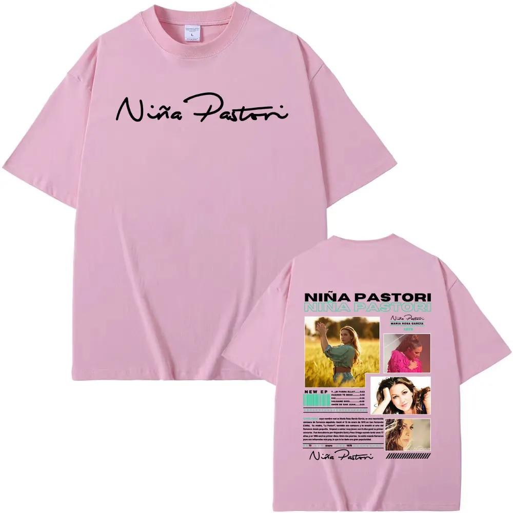 Niña Pastori Singer Album Graphic TShirt Unisex Casual Crewneck HighQuality Trendy Vintage Tee Top Women And Men Tshirts