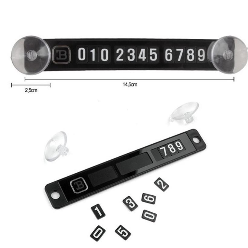 Car Styling Luminous Temporary Parking Card Phone Number Card Plate Car Sticker