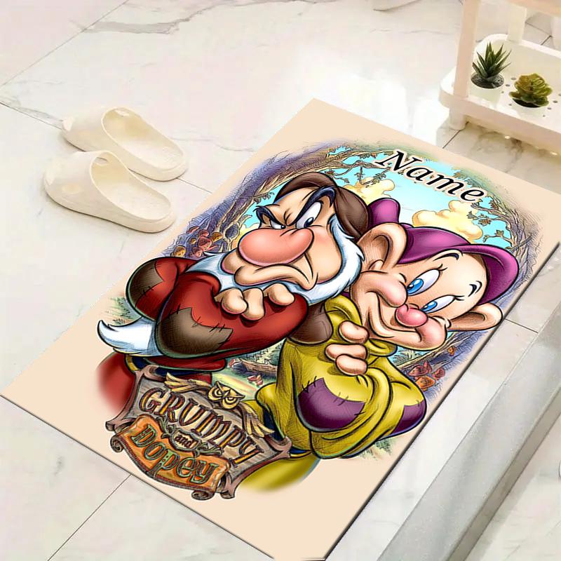 Custom 1Pc Grumpy Dopey'S Adventure Rug Office Carpet Indoor Outdoor Entrance Doormat Nonslip Soft And Comfortable Living Room D916240