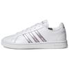 Grand Court Beyond White Matte Purple Metallic Women Sneakers Cloud-White GW9247