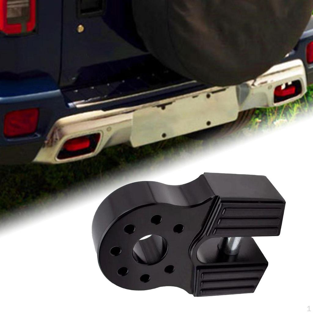 Winch Shackle Mount Drag Hook Connector Sturdy Strong Automotive Towing Tool Aluminum Alloy for