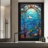 Европейский стиль приватная стеклянная пленка ретро христианская церковь витражная статическая самоклеящаяся оконная пленка домашний офис декор наклейки на окна ПВХ
