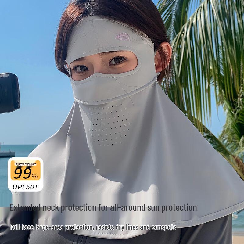 Women's UV Protection Ice Silk Full Face Mask