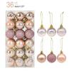 36pcs Christmas Balls Christmas Tree Ornaments Ball Xmas Hanging Tree Pendants Home Party Decor 2024 New Year Gift Noel Navidad