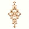 1pc Wood-Carved Furniture Appliques Onlays,  Unpainted Center Carving Decal For Door Wall Ceiling Cabinet Dresser Decoration