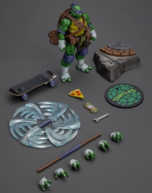 JOYTOY Dark Source Ninja Turtle TMNT Donatello Movable Action Figure JT6304 1/18