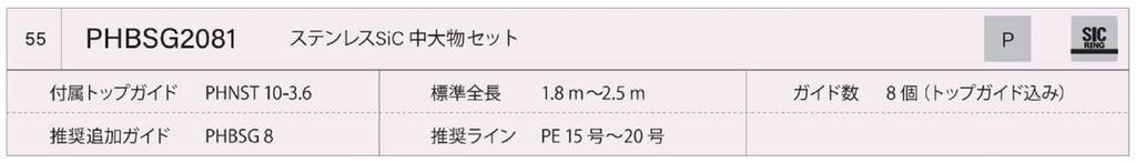 Fuji Комплект направляющих для стержней PHB размера SG2081 из нержавеющей стали SIC (9827)