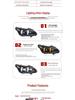Светодиодная линзованная фара в сборе с ДХО и поворотниками для BMW 5 серии E60 03-10