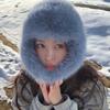 Plush Solid Color Men Women Pilot Hat Warmer Anti-cold Faux Fur Pilot Cap Soft Adjustable Ear Protection Hat Shopping