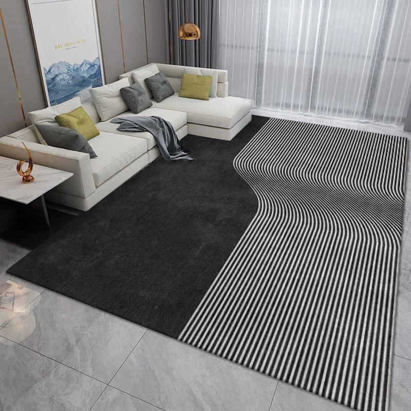 Ковер для гостиной в скандинавском стиле люкс - Моющийся, Полное покрытие, Коврик для спальни/прикроватный