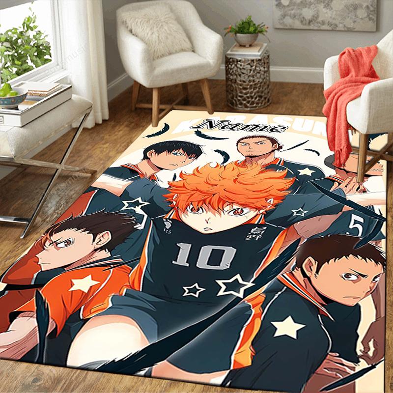 Custom 1Pc Haikyuu Name Artwork Rug Office Carpet Indoor Outdoor Entrance Doormat Nonslip Soft And Comfortable Living Room D2915102